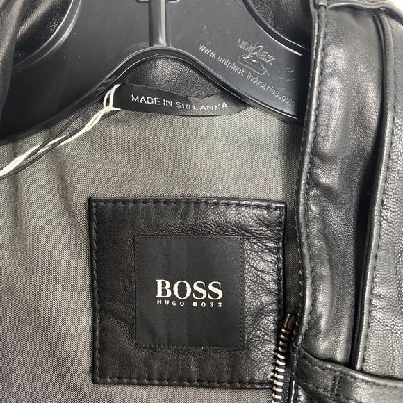 Hugo Boss Lambskin Leather Jacket - Picture 4 of 8